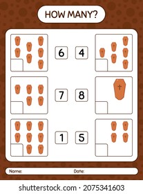 ¿Cuántos de los partidos con ataúd. hoja de trabajo para niños de preescolar, hoja de actividades para niños