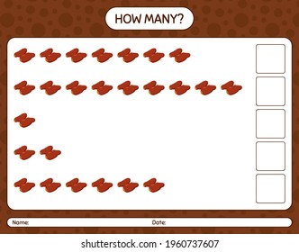 How many counting game with dates fruit. worksheet for preschool kids, kids activity sheet, printable worksheet