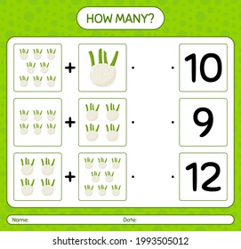 How many counting game with , fennel. worksheet for preschool kids, kids activity sheet, printable worksheet