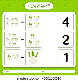 How many counting game with , fennel. worksheet for preschool kids, kids activity sheet, printable worksheet