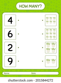 How many counting game with fennel. worksheet for preschool kids, kids activity sheet, printable worksheet