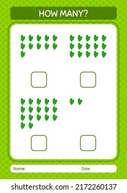 How many counting game with flip flop. worksheet for preschool kids, kids activity sheet