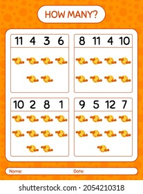 How many counting game with full moon. worksheet for preschool kids, kids activity sheet