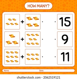 How many counting game with full moon. worksheet for preschool kids, kids activity sheet