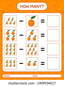 How many counting game imbe. worksheet for preschool kids, kids activity sheet, printable worksheet
