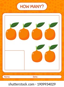 How many counting game with imbe. worksheet for preschool kids, kids activity sheet, printable worksheet