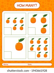 How many counting game with imbe worksheet for preschool kids, kids activity sheet, printable worksheet