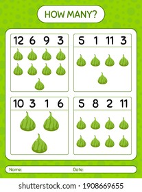 How many counting game with indian fig. worksheet for preschool kids, kids activity sheet, printable worksheet