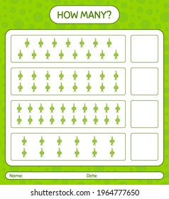 Cuántos juegos de conteo con ketupat. hoja de trabajo para niños de preescolar, hoja de actividades para niños, hoja de trabajo imprimible