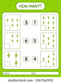 How many counting game with ketupat. worksheet for preschool kids, kids activity sheet, printable worksheet