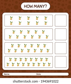 Cuántos juegos de cómputo con hoja de cálculo longanana para niños de preescolar, hoja de actividades para niños, hoja de cálculo imprimible