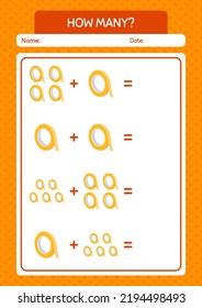 How many counting game with masking tape. worksheet for preschool kids, kids activity sheet