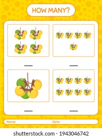 Cuántos juegos de cómputo con hoja de cálculo de antigüedades para niños de preescolar, hoja de actividades para niños, hoja de cálculo imprimible