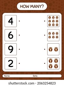¿Cuántos juegos de conteo con búho? hoja de trabajo para niños de preescolar, hoja de actividades para niños