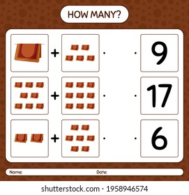 How many counting game with prayer rug. worksheet for preschool kids, kids activity sheet, printable worksheet