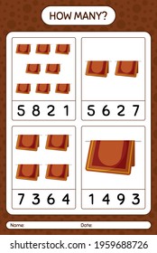 How many counting game with prayer rug. worksheet for preschool kids, kids activity sheet, printable worksheet