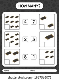 How many counting game with prayer rug. worksheet for preschool kids, kids activity sheet, printable worksheet