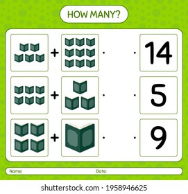 How many counting game with quran. worksheet for preschool kids, kids activity sheet, printable worksheet