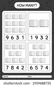 How many counting game with quran. worksheet for preschool kids, kids activity sheet, printable worksheet