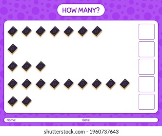 How many counting game with quran. worksheet for preschool kids, kids activity sheet, printable worksheet
