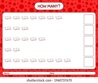 How many counting game with quran. worksheet for preschool kids, kids activity sheet, printable worksheet