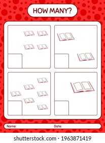 Wie viele zählen Spiel mit quran. Arbeitsblatt für Vorschulkinder, Kinderaktivitätsblatt, ausdruckbares Arbeitsblatt