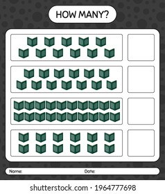 How many counting game with quran. worksheet for preschool kids, kids activity sheet, printable worksheet
