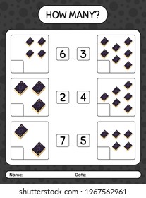 How many counting game with quran. worksheet for preschool kids, kids activity sheet, printable worksheet
