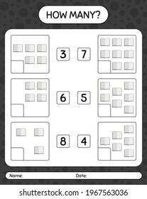 How many counting game with quran. worksheet for preschool kids, kids activity sheet, printable worksheet