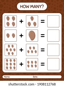 ¿Cuántos juegos de conteo? hoja de trabajo para niños de preescolar, hoja de actividades para niños, hoja de trabajo imprimible