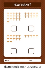 How many counting game with sign board. worksheet for preschool kids, kids activity sheet