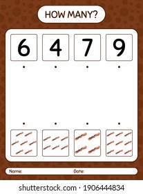 How many counting game with tamarind. worksheet for preschool kids, kids activity sheet, printable worksheet