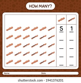 How many counting game with tamarind worksheet for preschool kids, kids activity sheet, printable worksheet