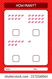 ¿Cuántos juegos de cuenta con toalla? hoja de trabajo para niños de preescolar, hoja de actividades para niños