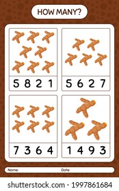 How many counting game with turmeric. worksheet for preschool kids, kids activity sheet, printable worksheet