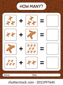 How many counting game with turmeric. worksheet for preschool kids, kids activity sheet, printable worksheet