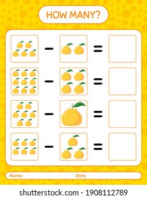 ¿Cuántos de los juegos de cuenta ugli? hoja de trabajo para niños de preescolar, hoja de actividades para niños, hoja de trabajo imprimible
