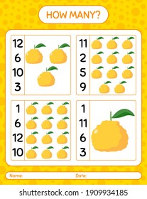 How many counting game with ugli. worksheet for preschool kids, kids activity sheet, printable worksheet