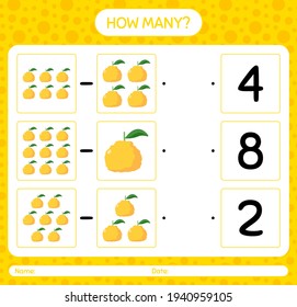 How many counting game with ugli worksheet for preschool kids, kids activity sheet, printable worksheet