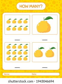 How many counting game with ugli worksheet for preschool kids, kids activity sheet, printable worksheet