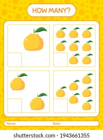How many counting game with ugli worksheet for preschool kids, kids activity sheet, printable worksheet