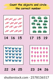 how many counting worksheet maths for kids printable activity worksheet