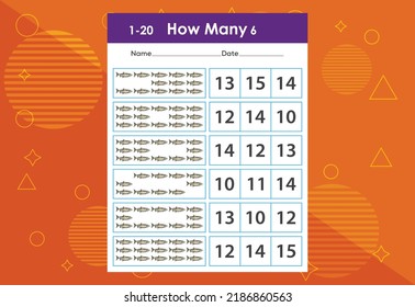 How many fishes task worksheet. Educational children's game worksheet