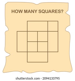 How Many Squares? Math Game For Kids