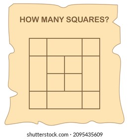 How Many Squares? Math Game For Kids