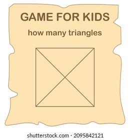 ¿Cuántos triángulos? Juego de matemáticas para niños