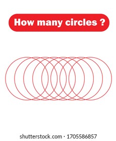 How many circles? Mathematics education game.