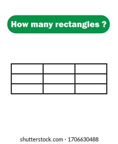 How many rectangles? Mathematics education game.