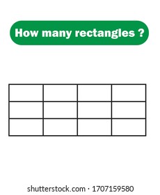 How many rectangles? Mathematics education game.