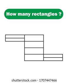 How many rectangles? Mathematics education game.